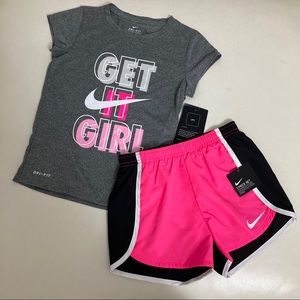 Nike Dri-Fit active shorts set